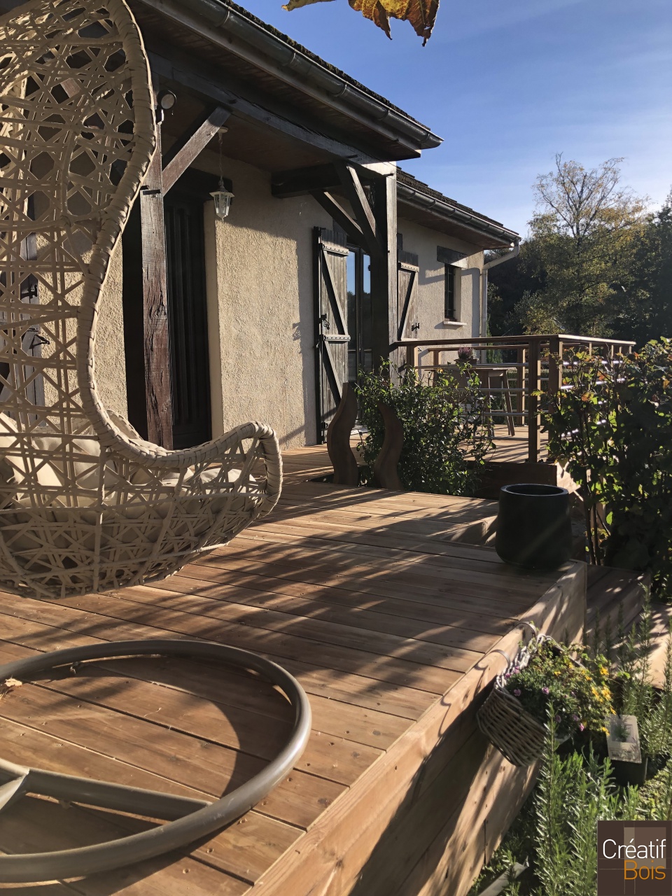 Terrasse en Pin Rouge du Nord - LE LONZAC - 19 Corrèze