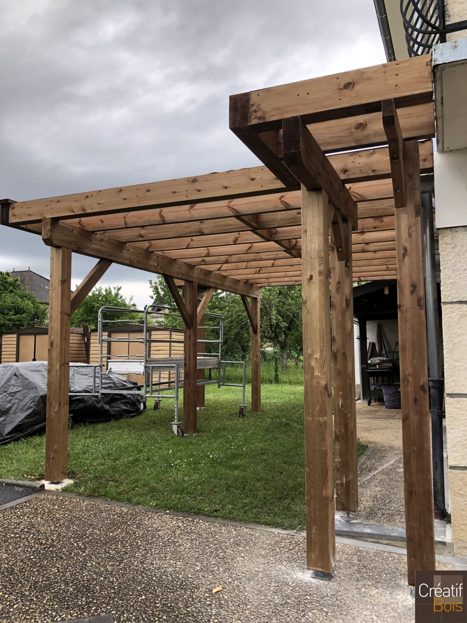 Structure seule pour terrasse en hauteur - MALEMORT 19 Corrèze